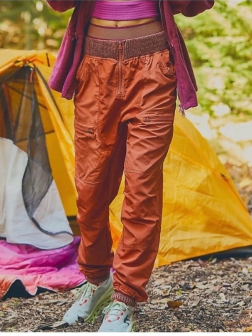 Women's Rust Cargo Jogger Pants - Outdoor Utility Style